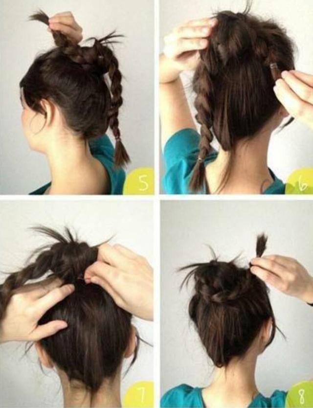 简单的自己盘头发方法，自己学盘发技巧（3款女士简单盘发）