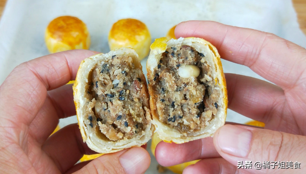 圖片[10]-【五仁月餅】做法步驟圖 沒有任何的添加劑 3分鐘就學會-起舞食譜網