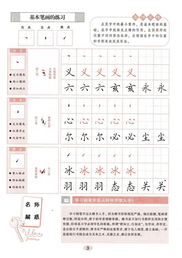 字帖最好使用方法，趁早改过来。字帖的正确用法