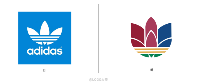 阿迪达斯标志图片，阿迪达斯旗下品牌有哪些logo（Adidas用了48年的三叶草LOGO）