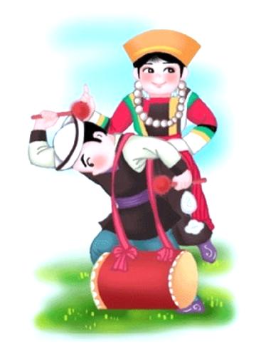 56个民族服饰图片大全，56个民族服装图片（五十六个民族精美人物服饰造型插画）
