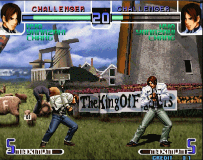 拳皇97连续技，拳皇97特瑞最快通关（经典街机《拳皇》1P和2P一起摇大招）