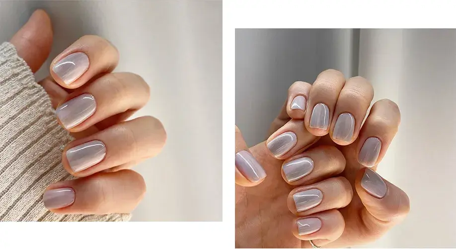 夏天指甲颜色大全图片流行，夏天显白指甲（够仙够清爽最重要是显手白）