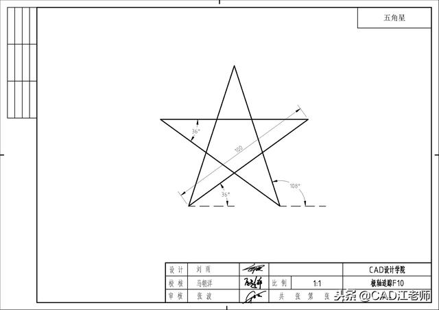 cad必学图纸，这21张CAD经典基础练习图