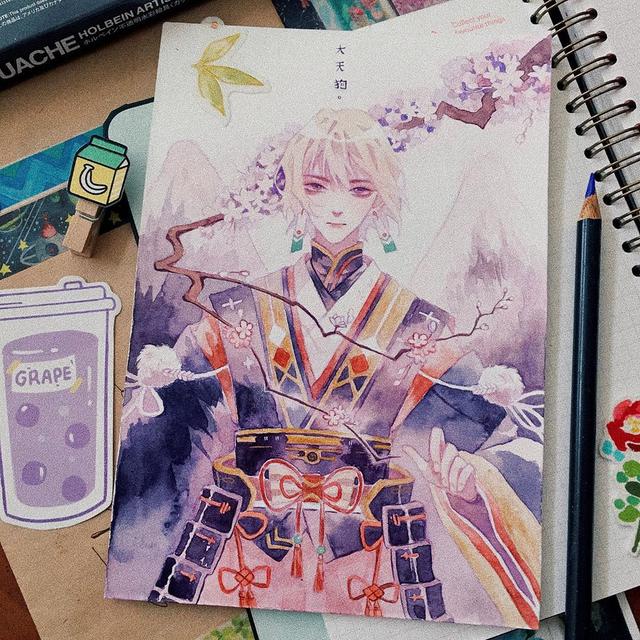 水彩画古风人物教程，水彩画人物教程（这样的水彩好想画）