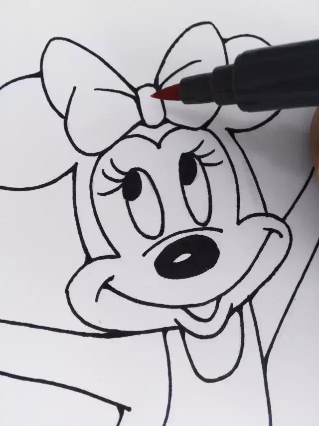 大耳朵图图简笔画，简笔画大耳朵图图简单画法（迪斯尼经典动画之米奇、米老鼠最简单的画法）