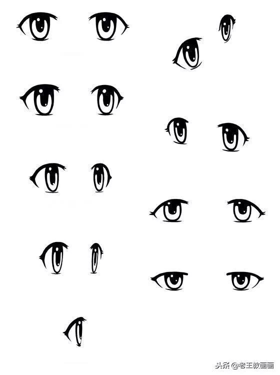 男生眼睛怎么画,动漫眼睛画法 二次元(漫画人物的眼睛怎么画)