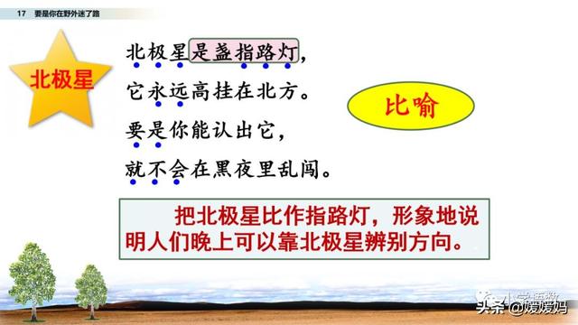 野外辨别方向的方法有哪些，野外辨认方向的6种方法（二年级下册语文17《要是你在野外迷了路》图文详解及同步练习）