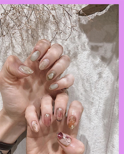 夏天指甲颜色大全图片流行，夏天显白指甲（够仙够清爽最重要是显手白）