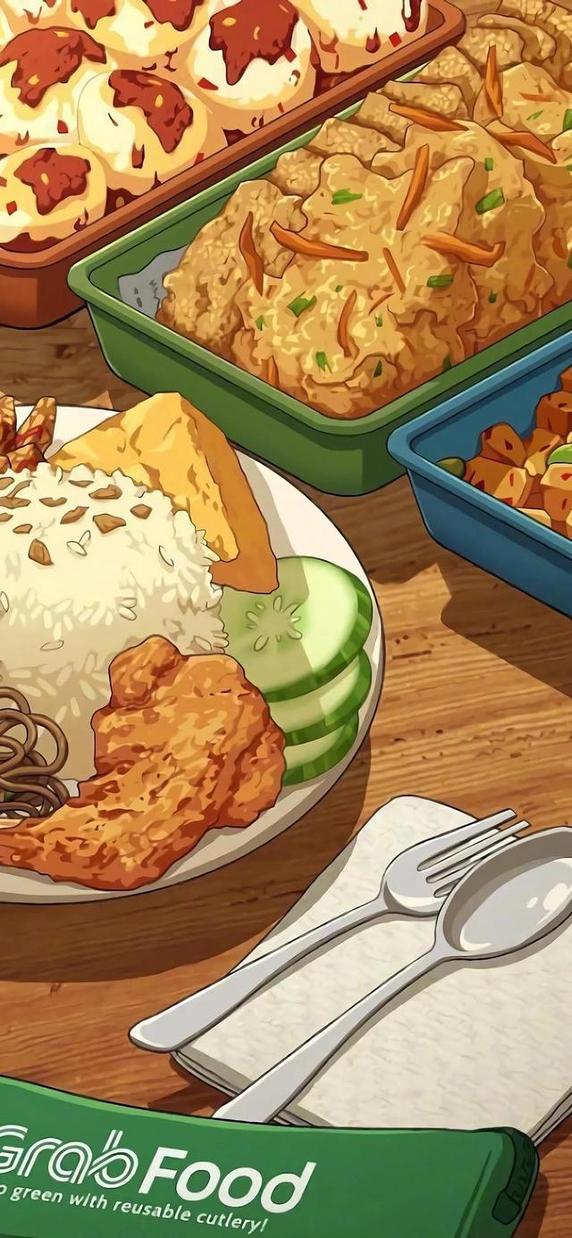 可爱的吃货女生动漫图片  吃货的世界太美好了，可爱的吃货女生动漫图片大全（动漫美食壁纸‖看着就饿了）