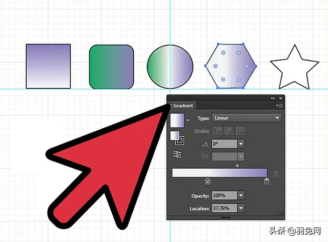 ai怎么填充颜色，AI里怎么一个图形填充多种颜色（ai怎么进行图片渐变）