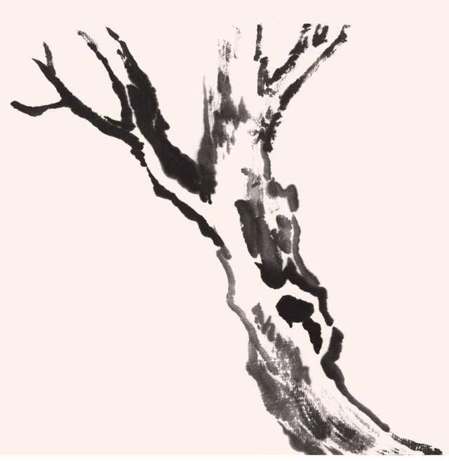 简单国画梅花，怎么样用圈点结合画法画梅花