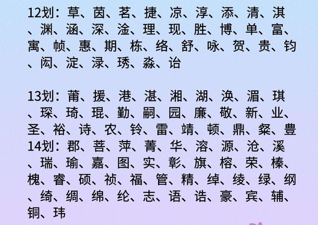 适合取名的6笔汉字，精选500个起名吉祥字