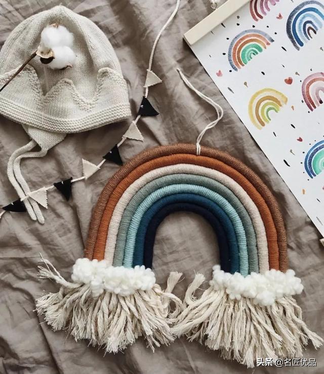 手工编织挂毯，挂毯编织教程（做一款彩虹挂毯）