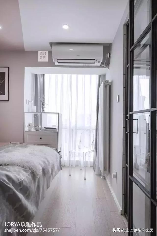 客厅改卧室如何做隔断，客厅隔一个小卧室装修效果图（晒晒90后少女32㎡新家）