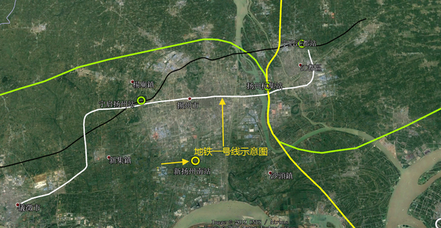 扬州高铁南站在哪里，扬州高铁东站在哪里（北沿江高铁扬州段并站困局）