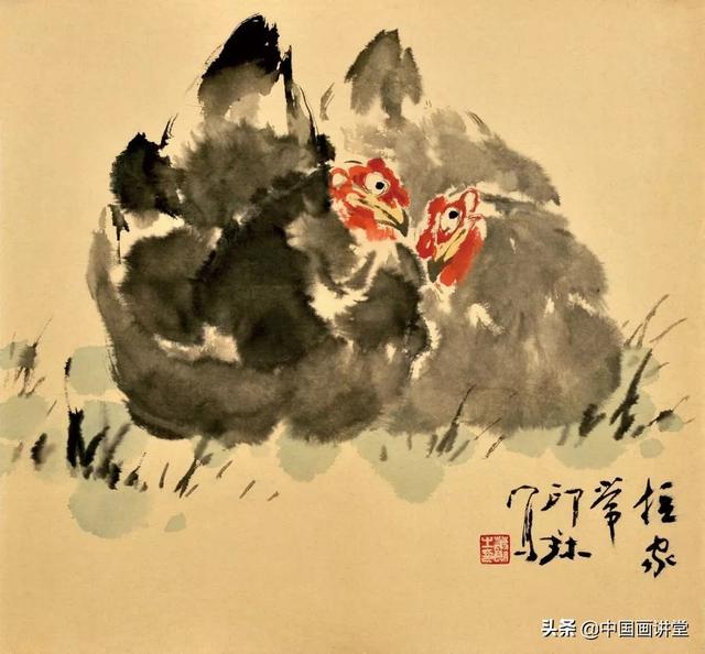 小鸡怎么画最可爱，少儿简笔画小鸡怎么画（没骨画鸡，就一个字 妙）