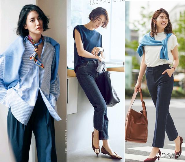 藏蓝色裙子配什么颜色上衣好看，藏蓝色裙子配什么颜色上衣（绝美“蓝色穿搭”火了）