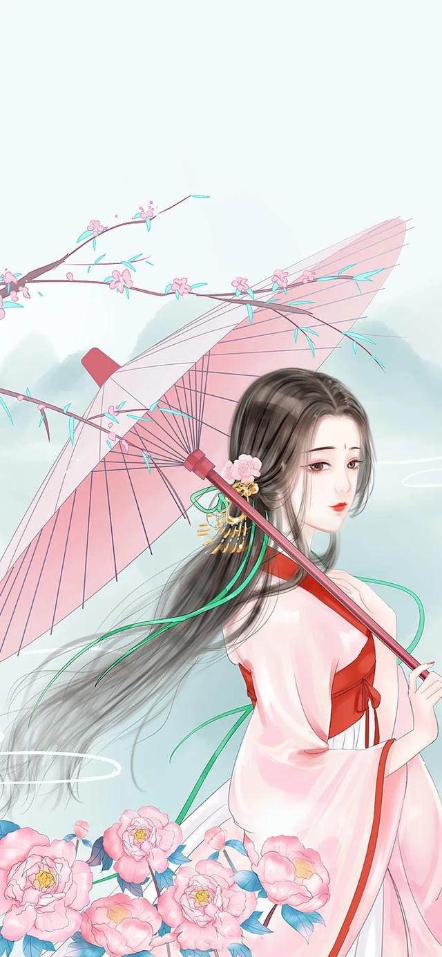 古风美女手绘图片，微信头像，古风美女手绘图片（古风美女系列手绘插画合集㈡：）