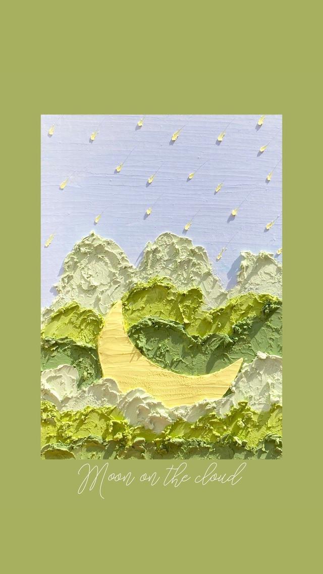 油画棒图片绘画作品，一组油画棒作品（绝美的油画棒手绘壁纸<二>）