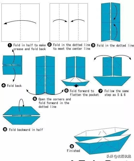 DIY手工折纸帆船的制作，用纸折帆船怎么做（这只小船承载了满满的回忆）