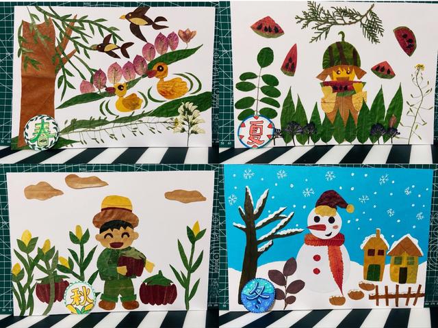 用树叶贴画的方法与步骤，怎样用树叶贴画（不花一分钱的早教课）