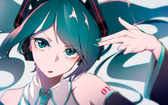 甜美少女初音未来，初音未来糖果少女（分享一组甜美少女初音未来壁纸图片）