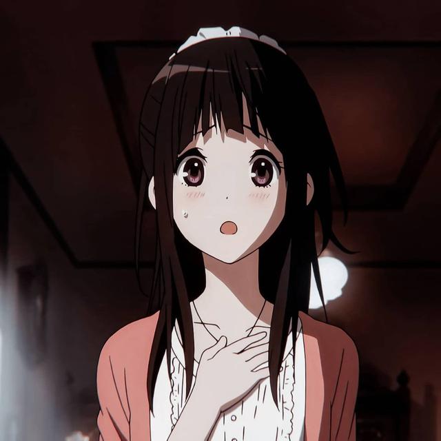 冰菓男主ପ( ˘ᵕ˘ ) ੭，微信头像，冰菓男主ପ( ˘ᵕ˘ ) ੭（《冰菓》千反田爱瑠）