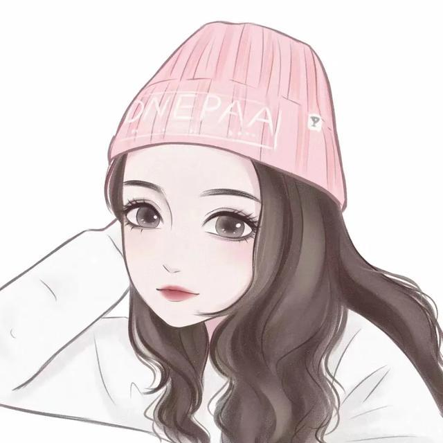 呆萌可爱的糖果女孩，微信头像，呆萌可爱的糖果女孩（动漫女生手绘头像）