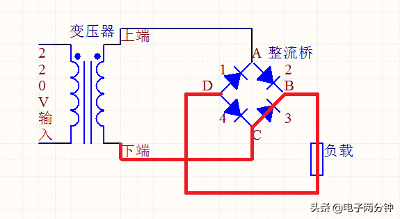 半波整流和桥式整流的区别图解，看看交流是怎么变成直流的