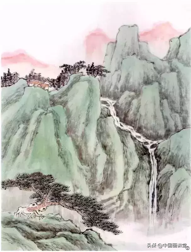 山的画法简单又漂亮，山的简笔画怎么画（简单的青绿山水画法）