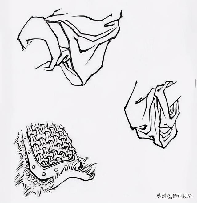 白描手法的例子，白描手法的特点以及白描绘画的三大要素（白描知识：从线条到描法）