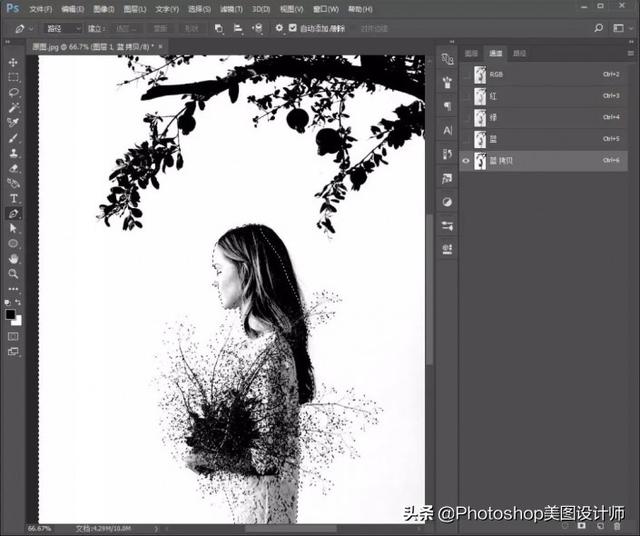人物怎么抠图，视频里的人物怎么抠图（PS中的通道抠出背景较简单的人物）
