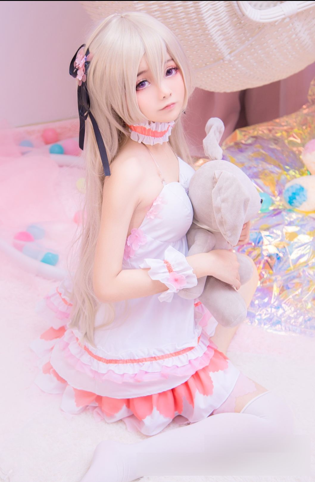 来自国内的三位高颜值妹子cos的日本人气动漫角色"春日野穹"