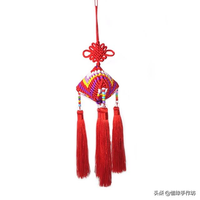 如何制作端午手工粽子香囊，如何制作端午手工粽子香囊图片（端午节香包手工编织）