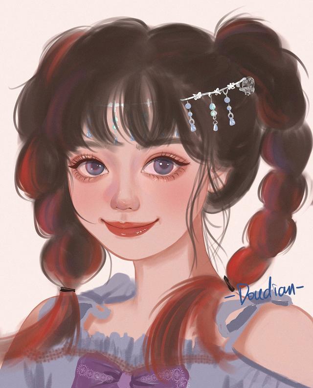 头像女高清图片大全，女生头像高清女头优质女头像微信（爆好看的手绘女生头像）