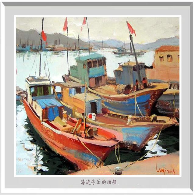 风景水粉画，风景水粉画山水（陆琦水粉风景写生作品）