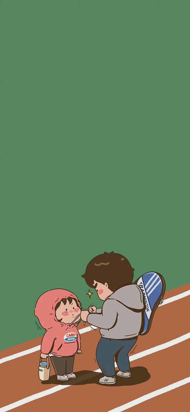 情侣横屏壁纸,高清情侣壁纸(最全小情侣的日常插画图片)