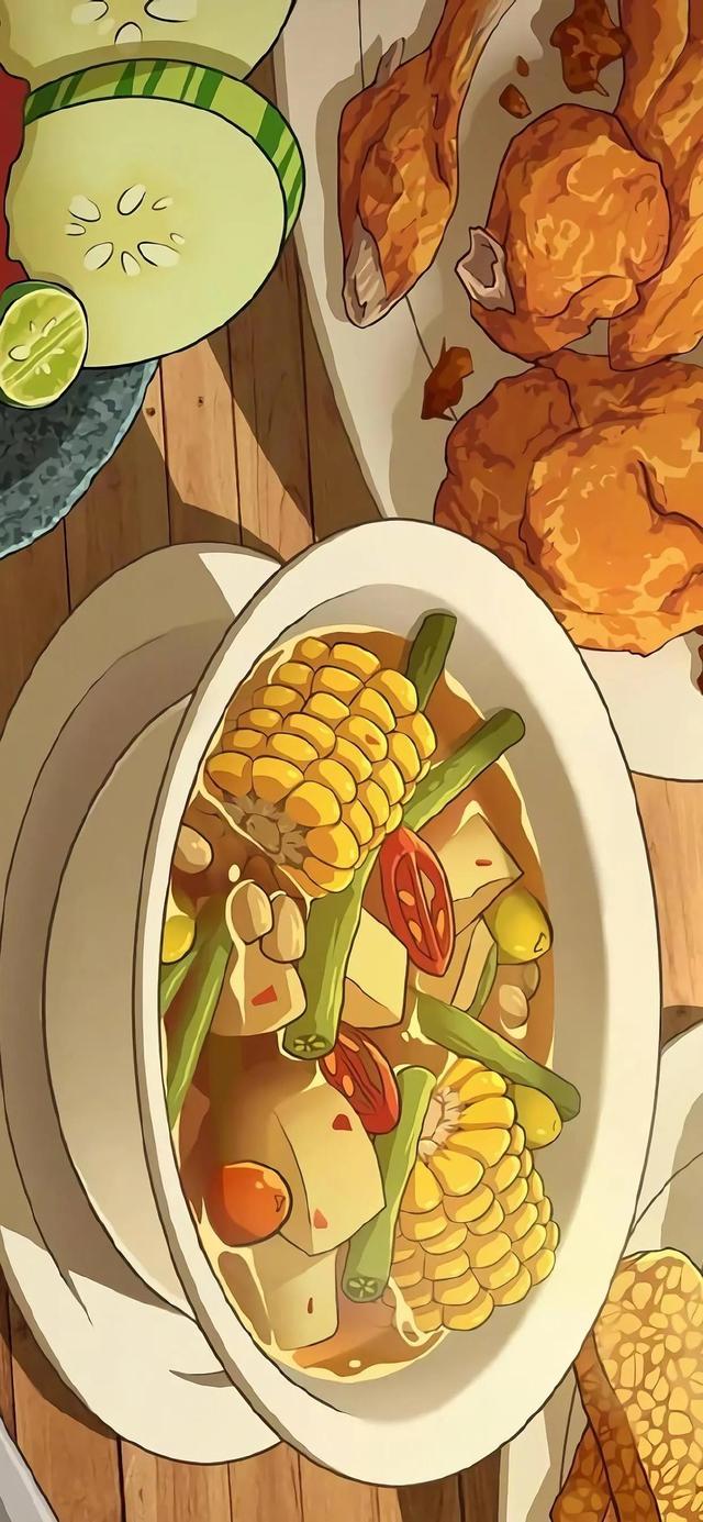 可爱的吃货女生动漫图片  吃货的世界太美好了，可爱的吃货女生动漫图片大全（动漫美食壁纸‖看着就饿了）