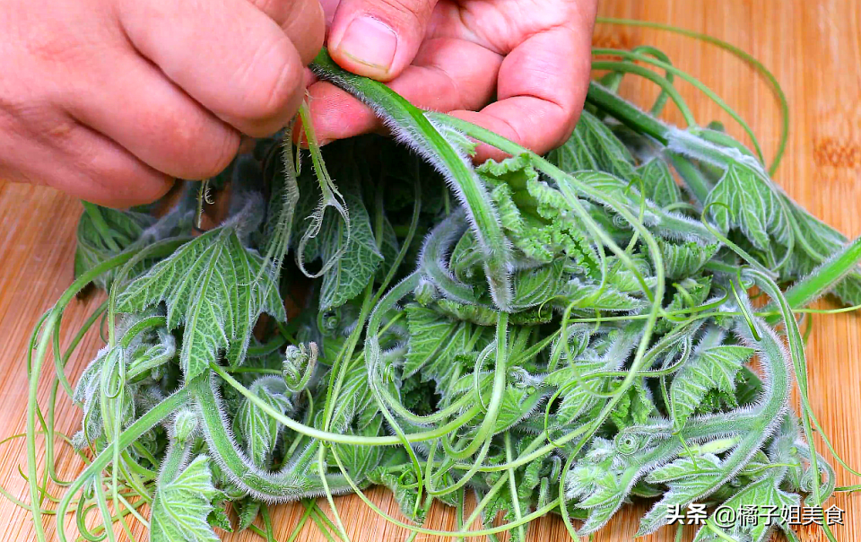 图片[2]-【凉拌南瓜尖】做法步骤图 简单一做 比吃肉还过瘾-起舞食谱网