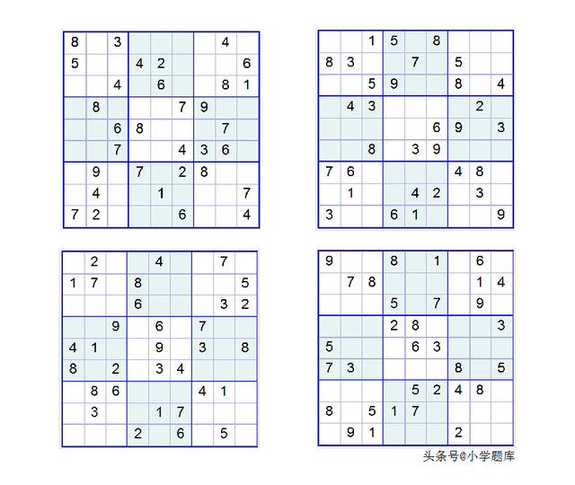 数独的入门解题方法，九宫数独练习和方法