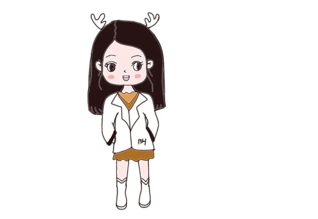 春分的图片简笔画,春分绿色鹿角女孩简笔画 - 玉三网