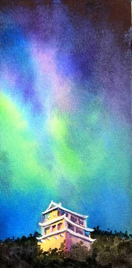 如何快速绘制星空水彩画，如何快速绘制星空水彩画图片（原来画起来很简单）