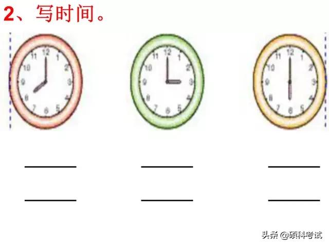 一年级认识钟表，一年级认识钟表知识点总结（一年级数学上册《认识钟表》专项复习）