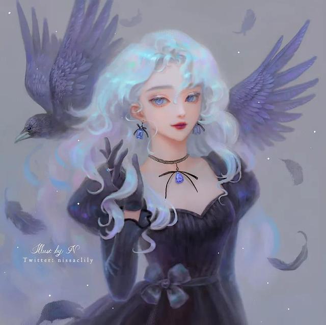 动漫女生壁纸萌萌哒，二次元，动漫女生壁纸ins高级质感（动漫二次元系列美少女无水印原图大合集）