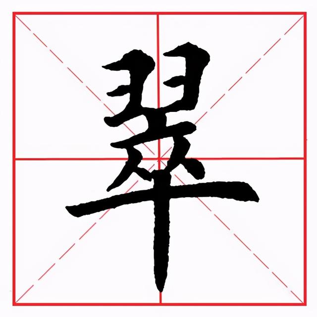 橫折提的字,橫折提筆畫怎麼寫(田英章毛筆楷書《偏旁部首·羽字旁》)