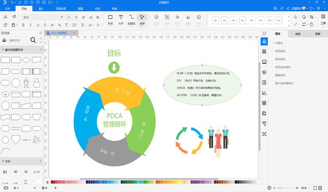 pdca管理模式，什么是PDCA循环管理（一款简单快速的绘制工具）