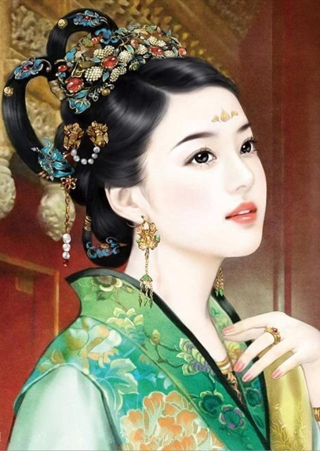 唯美手绘古装卡通美女图片,卡通画人物美少女手绘古装(手绘古装美女)