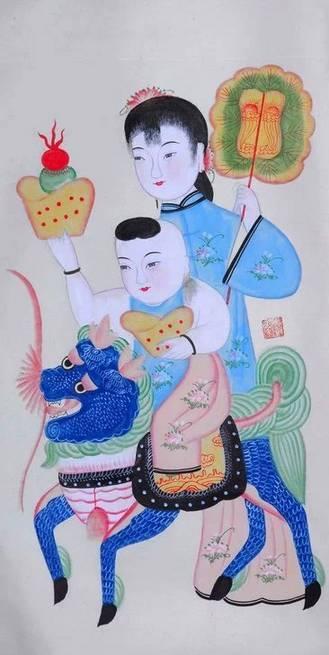 扑灰年画，扑灰年画图片（中国一绝《扑灰年画》汉族传统民间艺术）