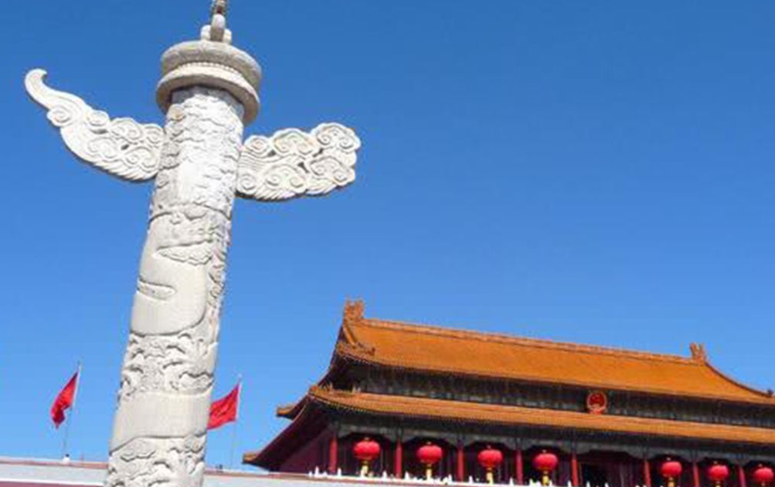 龙为什么有两根,北京这两根盘龙柱 - 玉三网